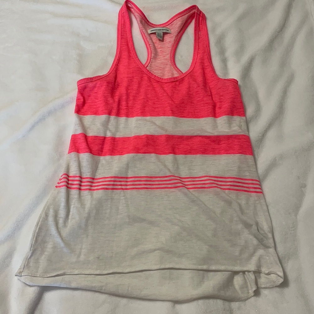 American Eagle Outfitters pink stripe tank top